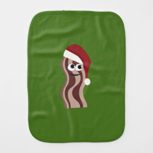 Christmas Bacon Burp Cloth
