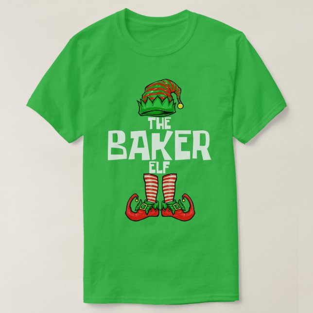 Christmas Baker Elf T-Shirt (Design Front)