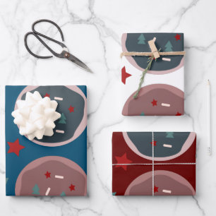 Christmas Bakery Cookies Festive Sprinkles Wrapping Paper Sheets