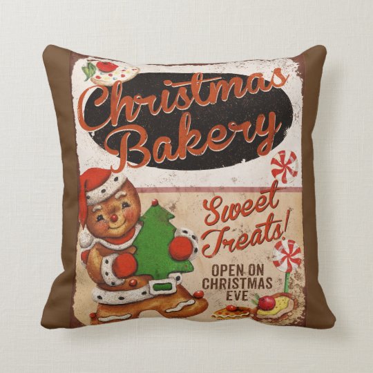 pottery barn gingerbread pillow