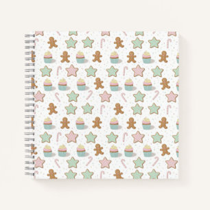 Christmas Bakery Treats Pattern Notebook