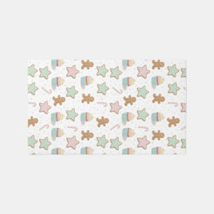 Christmas Bakery Treats Pattern Outdoor Rug