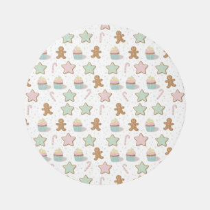 Christmas Bakery Treats Pattern Outdoor Rug