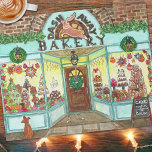 Christmas Bakery Watercolor Artist Made Holiday Jigsaw Puzzle<br><div class="desc">This gorgeous watercolor Christmas bakery puzzle features original artwork of a beautifully lit holiday window display of baked goods! The Dash Away Bakery looks like the perfect shop to visit this holiday season. With offerings of cakes, hot cocoa, yule logs, gingerbread houses, decorated cookies, pastry, cupcakes, and even a winter...</div>