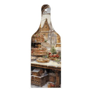 Christmas Bakery Window Cutting Board