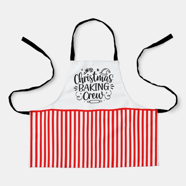Christmas Baking Crew  Apron (Front)