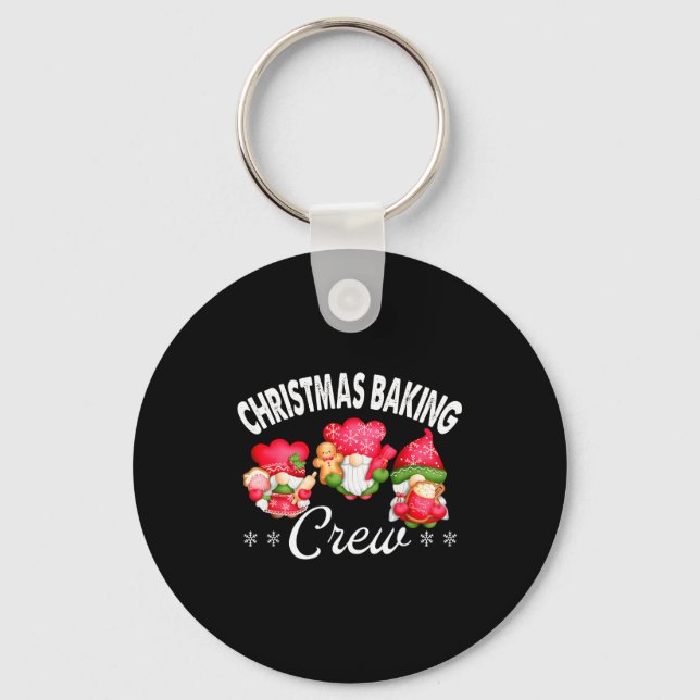 Christmas Baking Crew Bakers And Christmas Baking  Keychain (Front)