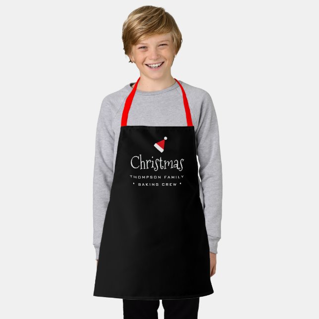 Christmas Baking Crew Custom Family Personalized Apron (Worn)