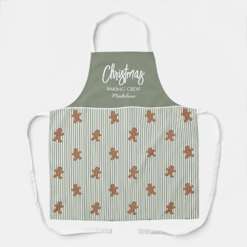 Christmas Baking Crew Gingerbread Cookie Apron