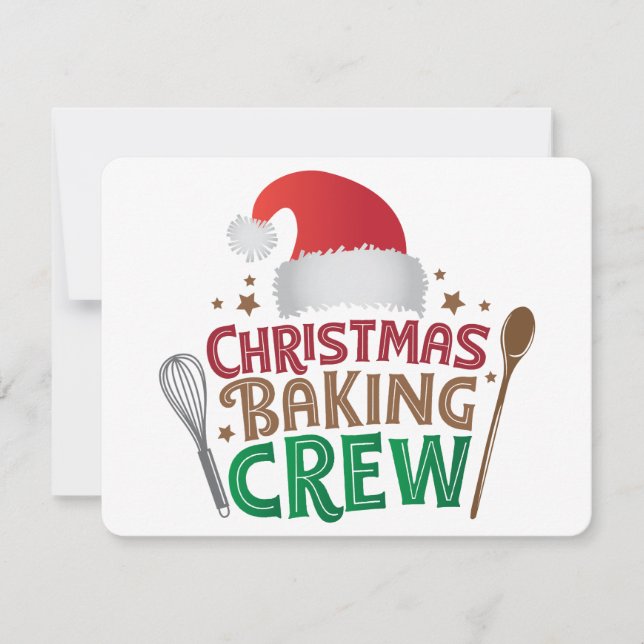 Christmas Baking Crew Holiday Card (Front)
