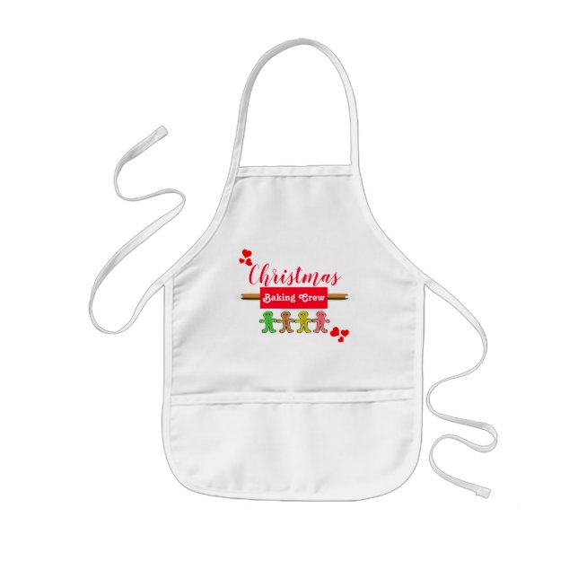 Christmas Baking Crew Kids' Apron (Front)