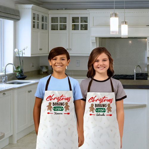 Christmas Baking Crew Matching Family Apron