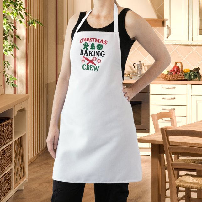 Christmas Baking Crew Mom  Apron (Creator Uploaded)