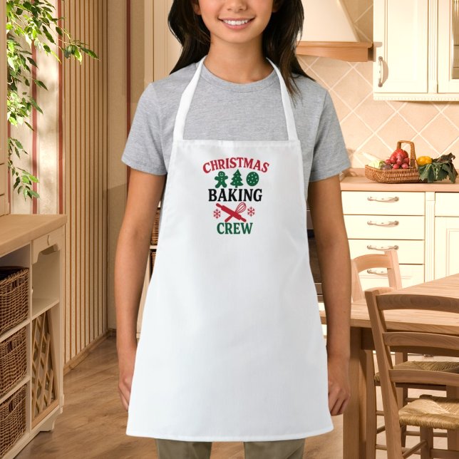 Christmas Baking Crew Mom children Apron (Creator Uploaded)
