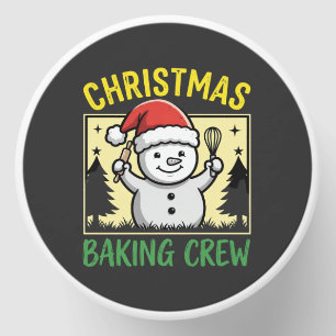 Christmas Baking Crew Snowman Holiday Mini Candle Favors
