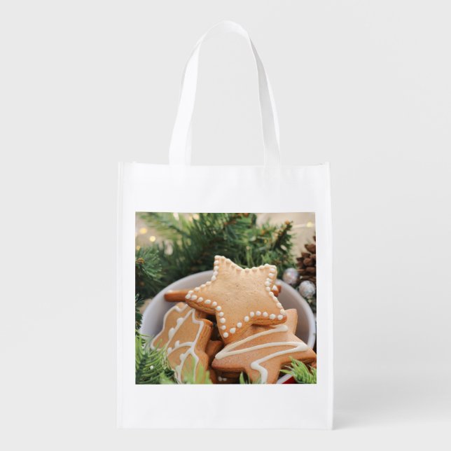Christmas Baking Grocery Bag (Front)