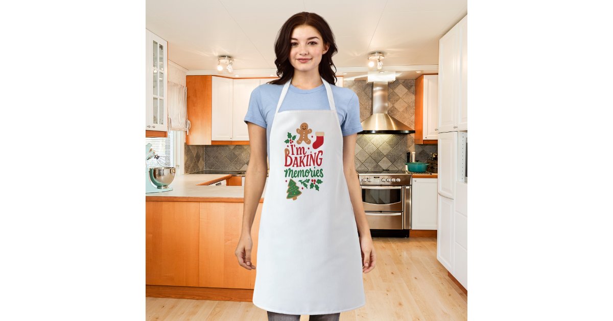 Christmas Baking Memories Apron | Zazzle