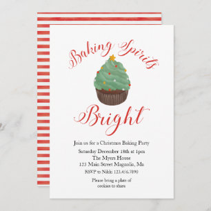 Christmas Baking Party Invitation