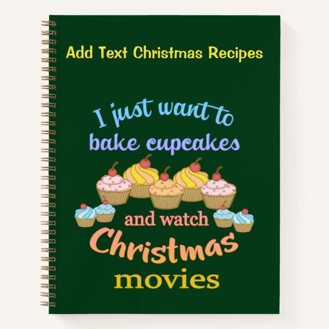 Christmas Baking Recipes Notebook (Front)