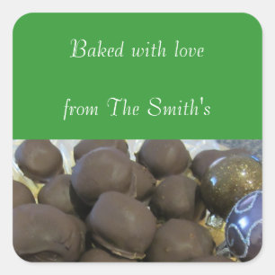 Christmas Baking Square Sticker