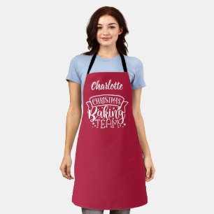 Christmas baking team! apron
