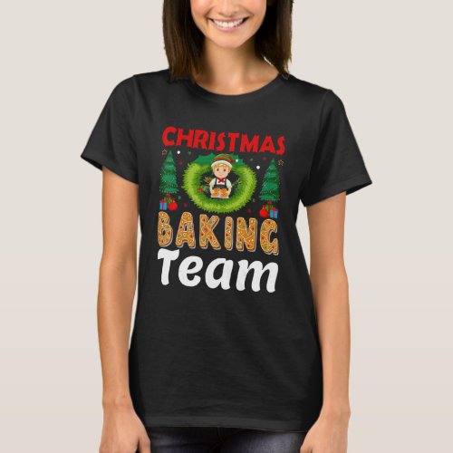 Christmas Baking Team Bread Boys Xmas Santa Claus  T_Shirt
