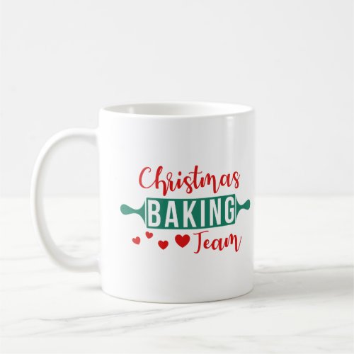 Christmas baking team typography coffee mug