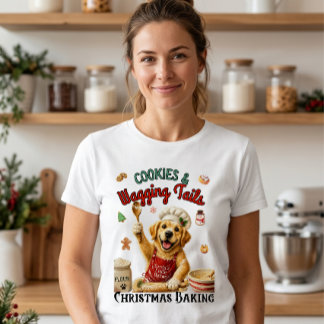 Christmas Baking with “Santa’s Little Baker” Tri-Blend Shirt