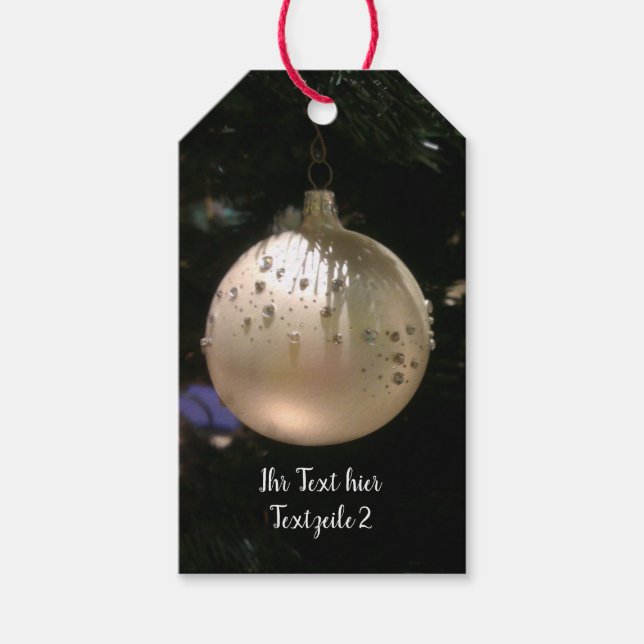 Christmas ball gift tags (Front)
