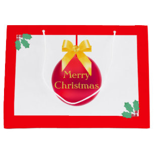 Christmas Ball Large Gift Bag