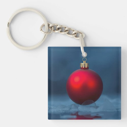 Christmas Ball Ornament Keychain
