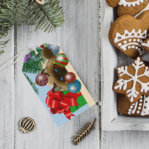 Christmas Ball Ornament Siamese Cat Funny Gift Tags