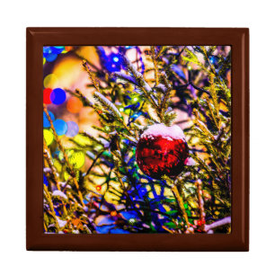 Christmas Ball Red Gift Box