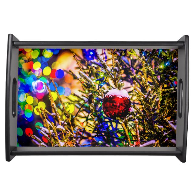 Christmas Ball Red Serving Tray (Front)