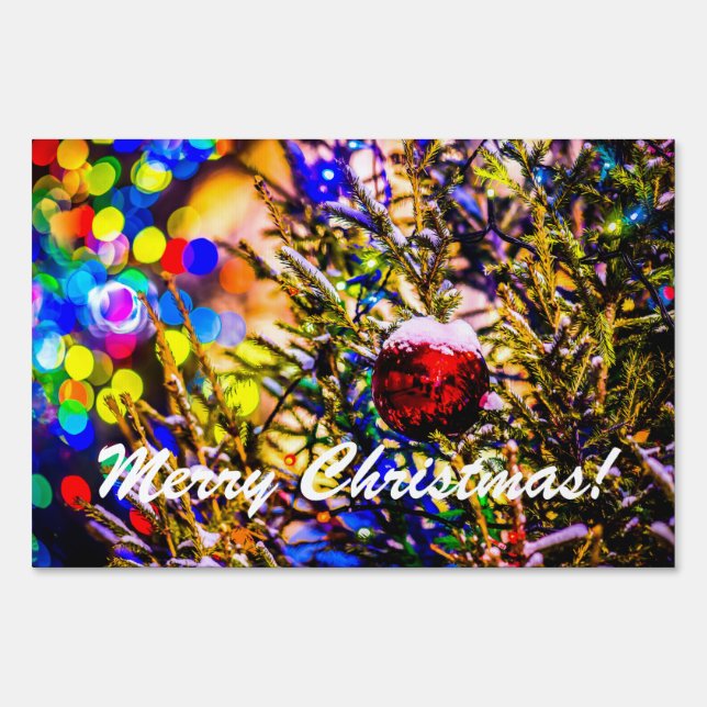 Christmas Ball Red Sign (Front)