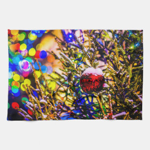 Christmas Ball Red Towel