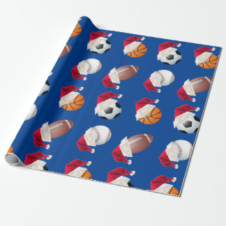 Christmas Baller Sports Funny Santa Holiday Wrapping Paper