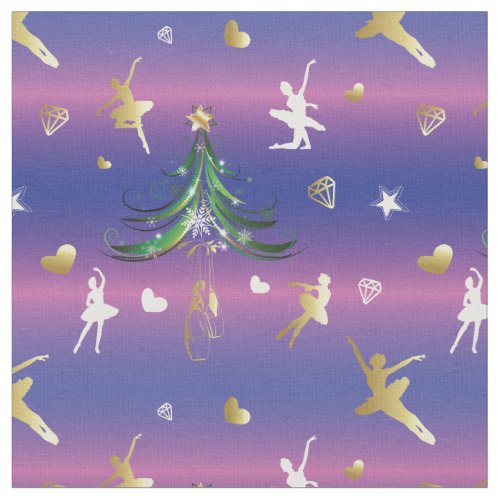 Christmas Ballerina _ Ballet Dancer Fabric