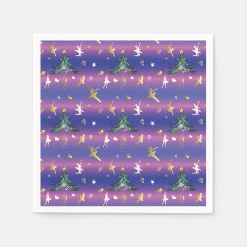 Christmas Ballerina _ Ballet Dancer Napkins