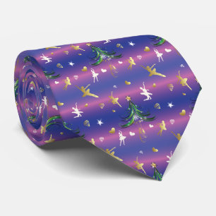 Christmas Ballerina - Ballet Dancer Neck Tie