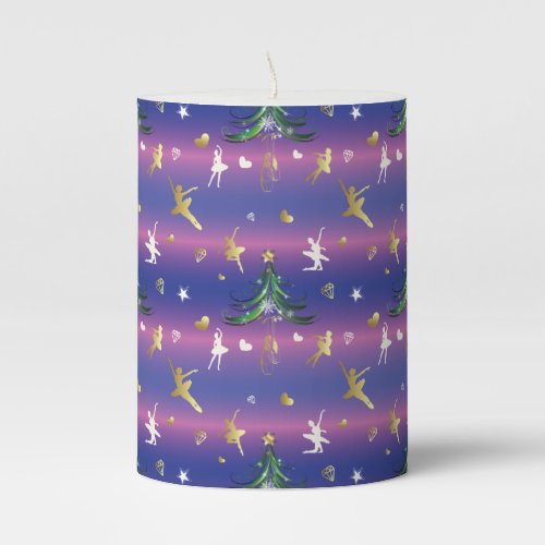 Christmas Ballerina _ Ballet Dancer Pillar Candle