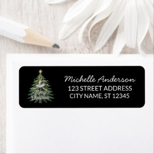 Christmas ballet Ballerina dancer Return Address Label