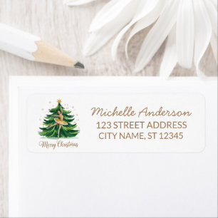 Christmas ballet Ballerina dancer Return Address Label