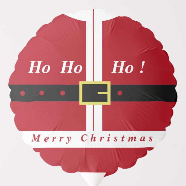 Christmas Balloon Funny Santa Claus Design Gift (Front)