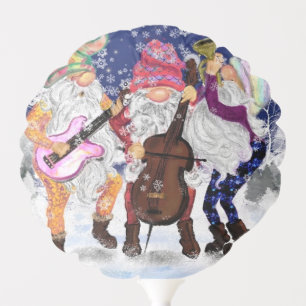 Christmas Balloon with Happy Gnome Music Band