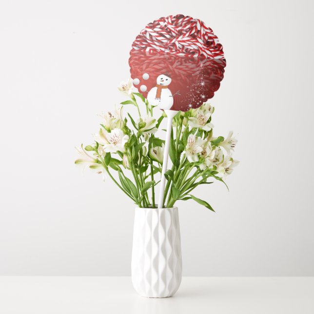 Christmas Balloons, Snowman Balloon (Vase)
