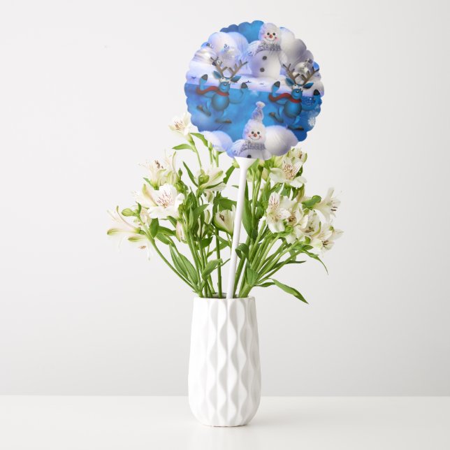 Christmas Balloons, Snowman Balloon (Vase)