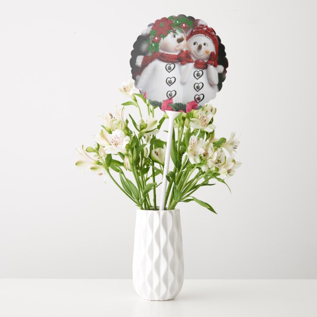 Christmas Balloons, Snowman Balloon (Vase)