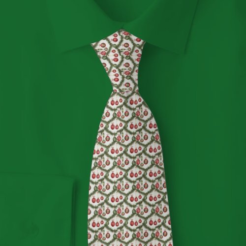 Christmas Balls & Boughs Neck Tie