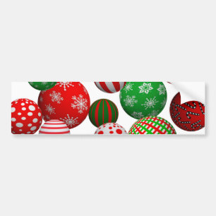 Christmas Balls Bumper Sticker